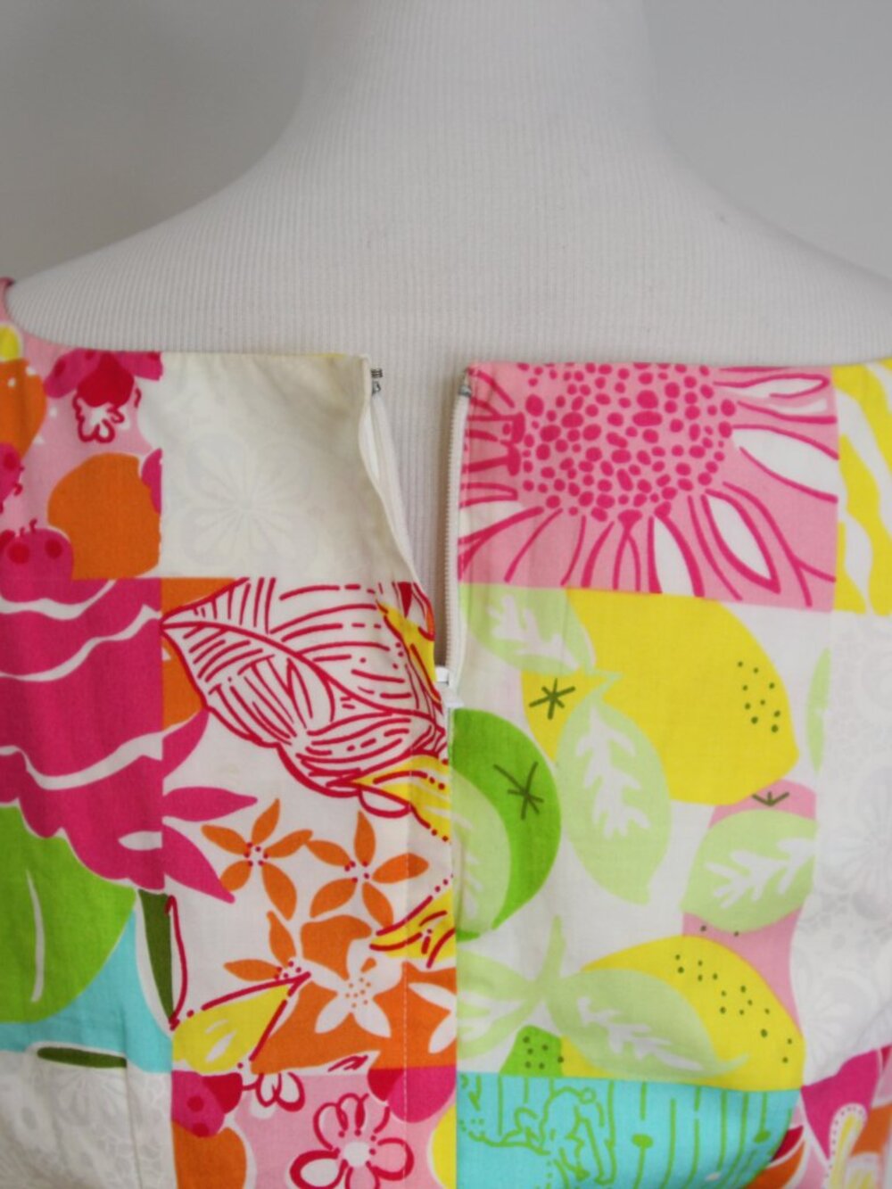 Lilly Pulitzer Patchwork Floral Shift Dress Size 6 Pink Green Cotton Preppy Reso - Picture 7 of 10